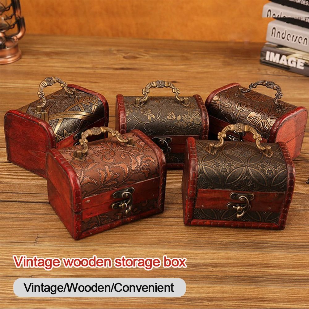 Vintage Collectible Show - Creative Mini Wooden Jewelry Box with