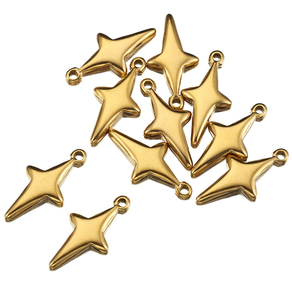 Vintage Item - 5 Pieces Stainless Steel Vintage Star