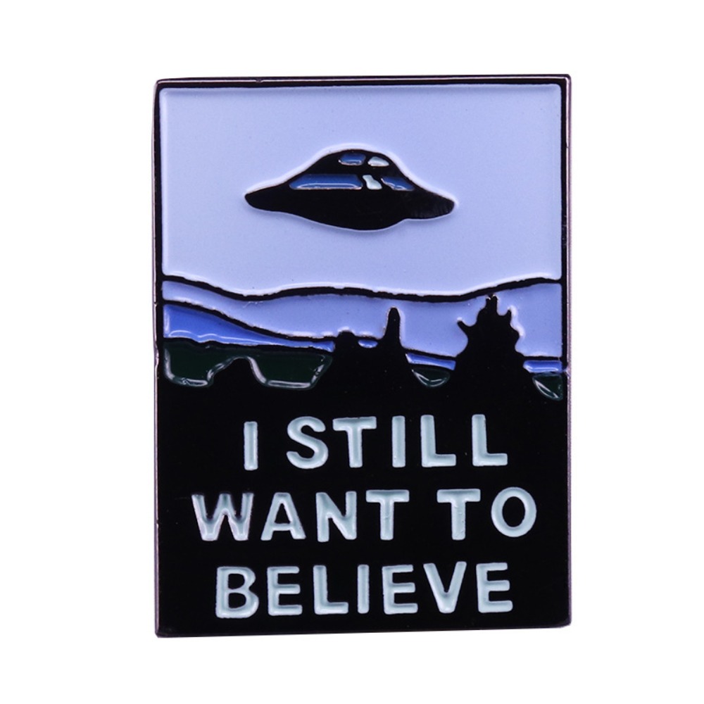 Vintage Collectible Clothing - Vintage Sci-Fi Flying Saucer Metal Brooch
