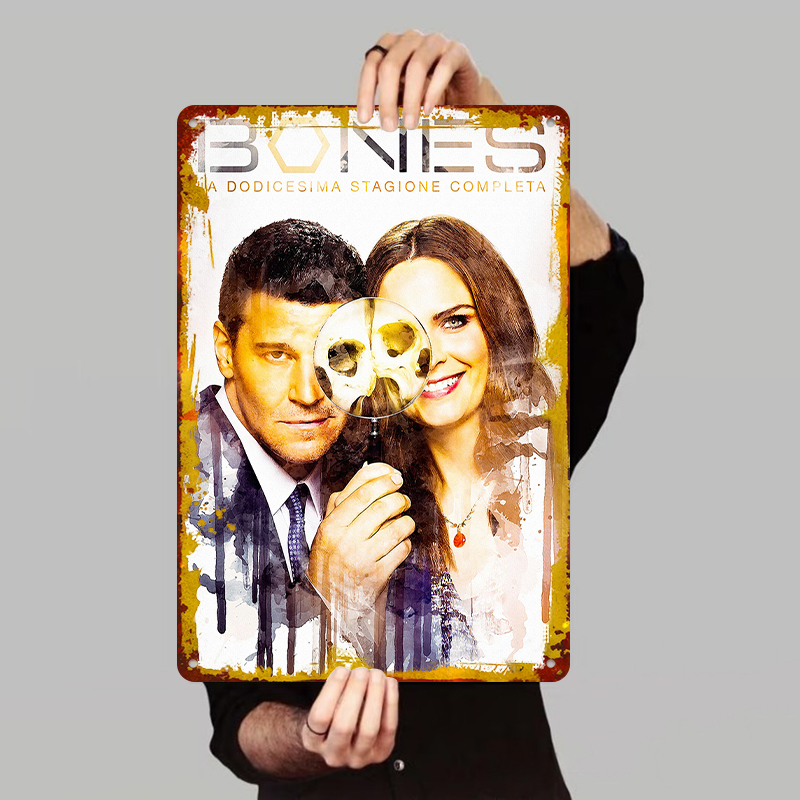 Vintage Collectible Posters - Bones Season 12 Poster Metal Tin