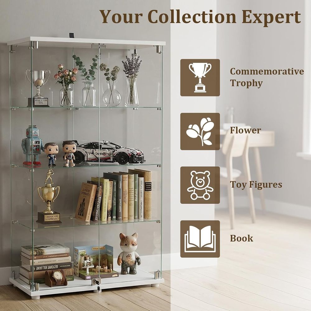 Tempered Glass Display Cabinet - đánh giá và giá Collectible & Vintage Dolls For Halloween