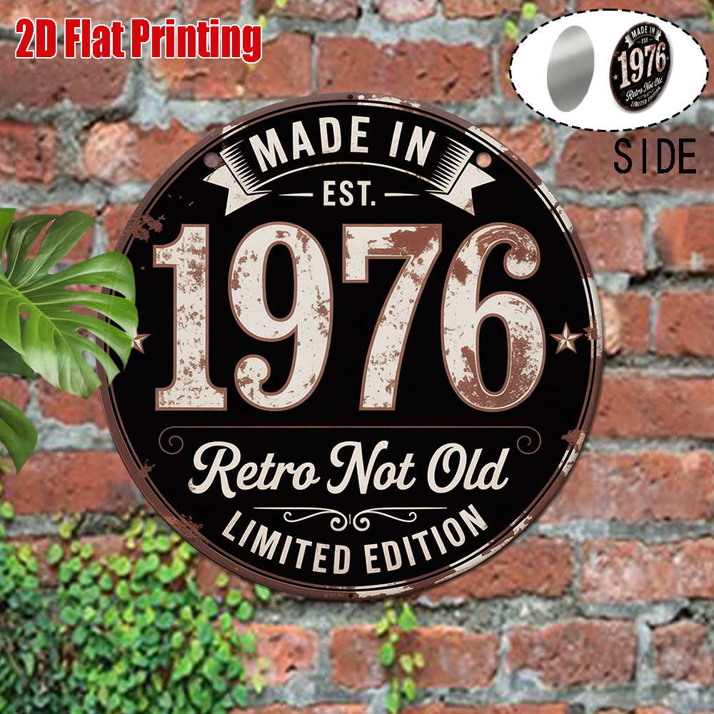 2D Flat, 1pc 1976 Vintage Meta - đánh giá và giá Vintage Collectible Signs