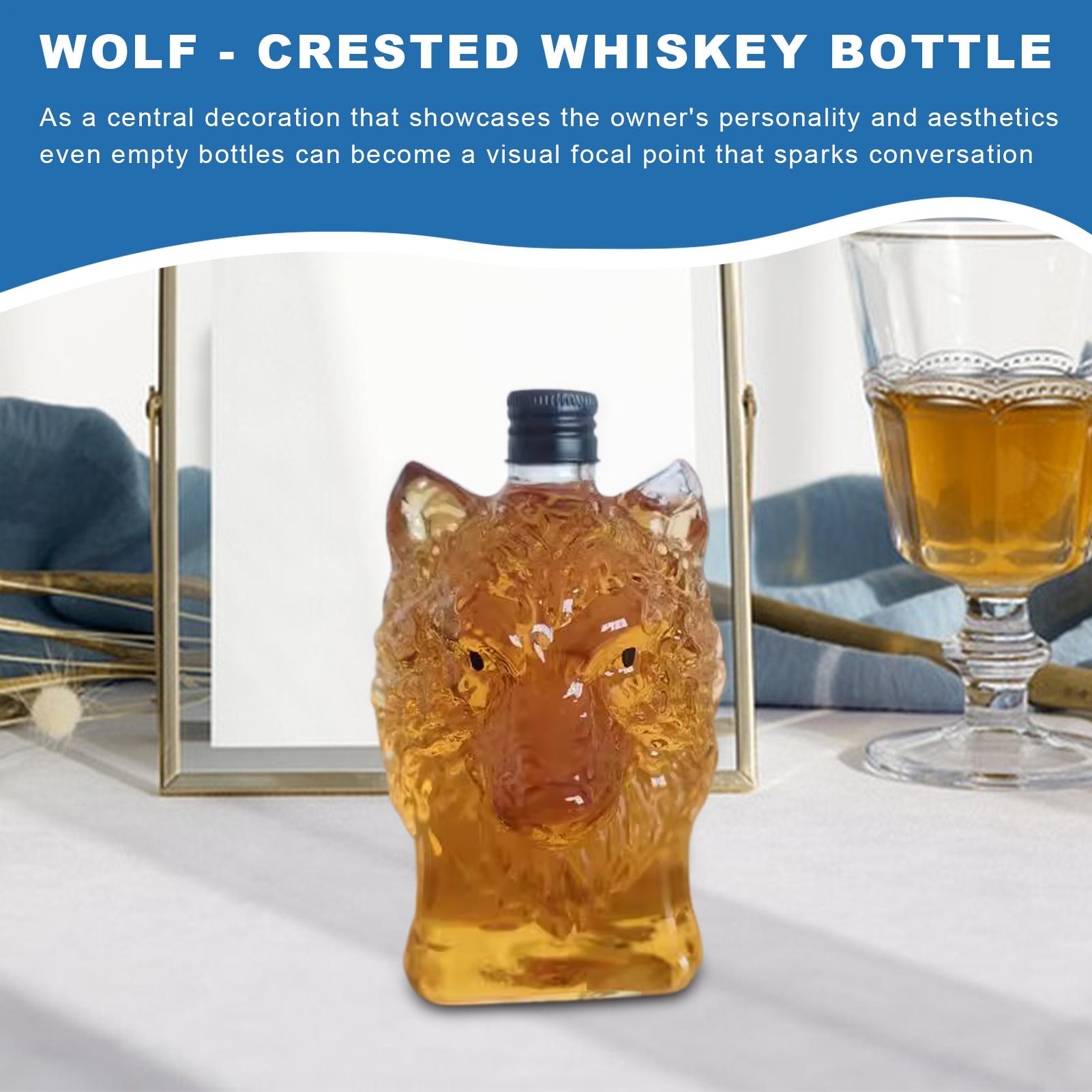 Whiskey Bottle Wolf Shape Wine - đánh giá và giá Collectible Vintage Wine