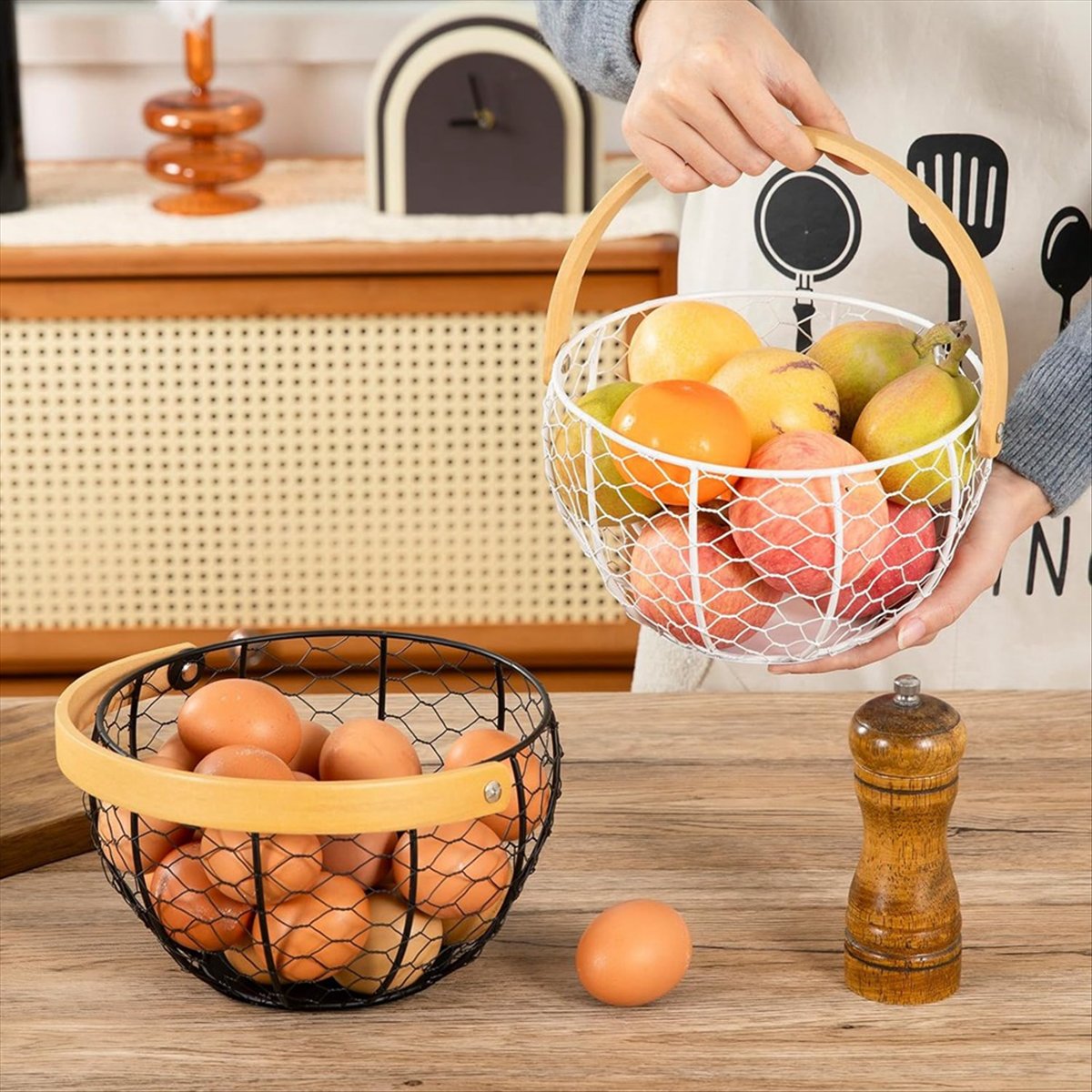 ABZT Farmhouse Wire Egg Basket - đánh giá và giá Collectible Vintage Tools