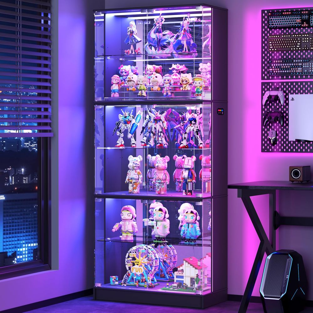 Display Cabinet with Glass Doo - đánh giá và giá Collectible & Vintage Dolls For Halloween