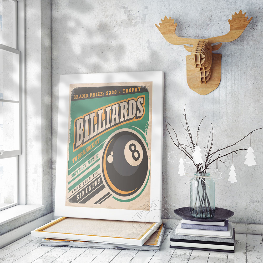 Billiards Tournament Advertise - đánh giá và giá Vintage Collectible Posters