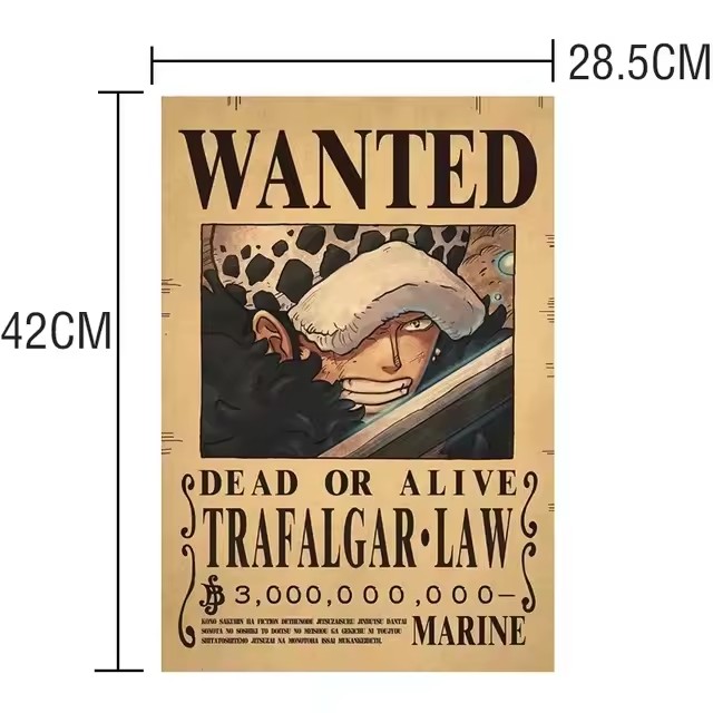 Anime One Piece Bounty Wanted  - đánh giá và giá Vintage Collectible Posters