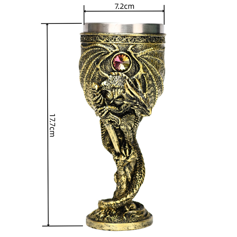 Vintage Dragon Goblet Stainles - đánh giá và giá Collectible Vintage Wine