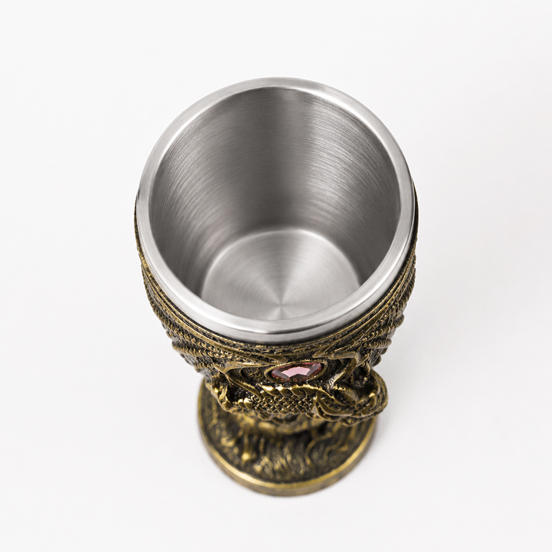 Vintage Dragon Goblet Stainles - đánh giá và giá Collectible Vintage Wine