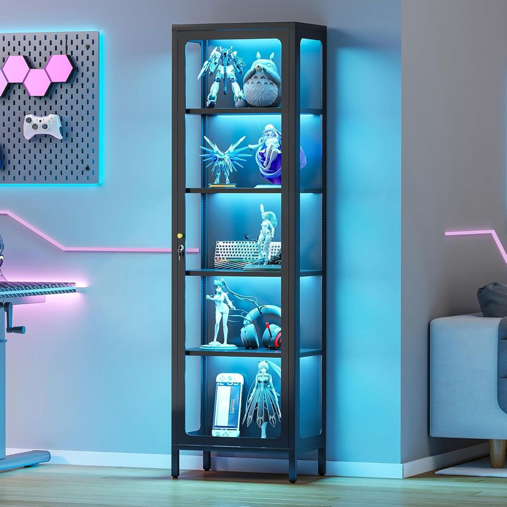 69 Glass Display Cabinet with  - đánh giá và giá Collectible & Vintage Dolls For Halloween